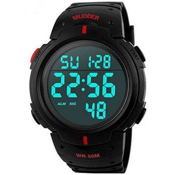 [macyskorea] Mudder 5ATM Waterproof Digital Sports Military Dive Wrist Watch Red/9528516