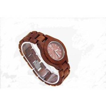 [macyskorea] Niceshop Red Handmade Natural Sandalwood Watches Japan Quartz Movement Round /9529045