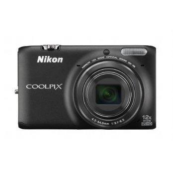 [macyskorea] Nikon COOLPIX S6500 Wi-Fi Digital Camera with 12x Zoom (Black) (OLD MODEL)/9503543