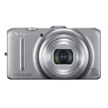 [macyskorea] Nikon Coolpix S9300 16.0 MP Digital Camera - Silver/7068228