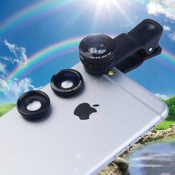 [macyskorea] Phone Lens Apexel 3 in 1 Camera Lens Kit 180 Degree Fisheye + 0.65x Wide Angl/5767327