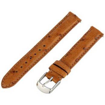 [macyskorea] Swiss Watch International 14 mm Cognac Ostrich Leather Watch Strap/9776383