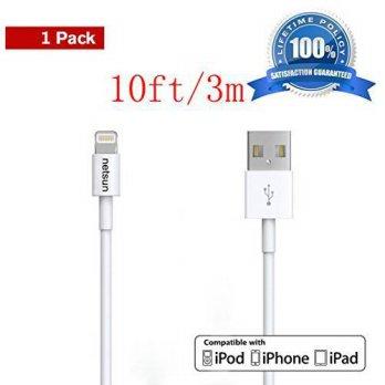 [macyskorea] iPhone cable,Certified NetSun(TM) 1 Pack 10Ft/3m 8 Pin Lightning to USB Sync /9129723