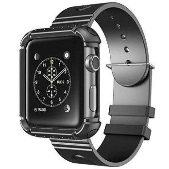 [poledit] Apple Watch Replacement Case, GES NET Rugged Protective Case with Strap Bands fo/12951431