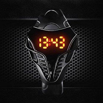[poledit] Fanmis LED Digital Fashion Cobra Men`s Watch Black Silicone Iron Triangle Dial S/12887027