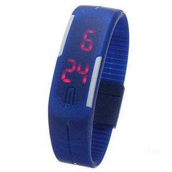 [poledit] LED Digital Silicone Strap Touch Bracelet Women Men Wrist Watch by Abcstore99/12683003