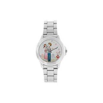 [poledit] Valentine Watch Novelty Gift Valentine`s Day Love Unisex Stainless Steel Watch/12675556