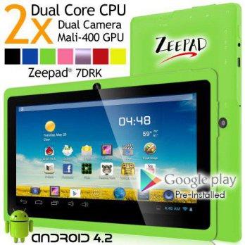[poledit] Zeepad 7DRK Dual Core 4.2 Green Android Tablet 7 Inch, Multi-Touch, Dual Camera,/3789175