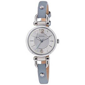 [worldbuyer] Fossil Womens ES3822 Georgia Stainless Steel Watch with Blue Leather Band/1374790