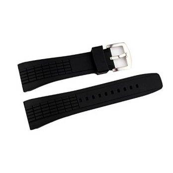 [worldbuyer] JW Black Silicone Rubber Watch Band Strap Fit Seiko Velatura Kinetic SRH006/S/1343834