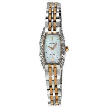 [worldbuyer] Seiko Womens SUP154 Two Tone Stainless Steel Analog Mother-Of-Pearl Dial Watc/1376533