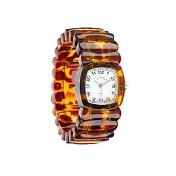 [worldbuyer] TimeWillTell Unisex Tortoise Watch, Medium/1376858