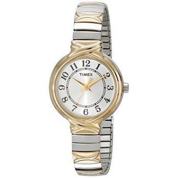 [worldbuyer] Timex Womens T2N9799J Elevated Classics Watch With Two-Tone Expansion Band/1374861