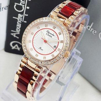 Alexandre Christie Ac2465 Red Rosegold