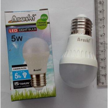 Bohlam Lampu ARASHI LED Bulb 5 Watt (Putih)