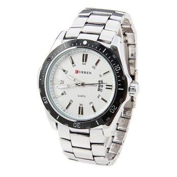 Curren 8110 Casual - Sytle Watch (Jam Tangan Sportif) Putih