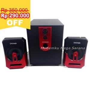 Dazumba DW166 Speaker 2.1 USB - SD/MMC - Bluetooth - Hitam Merah