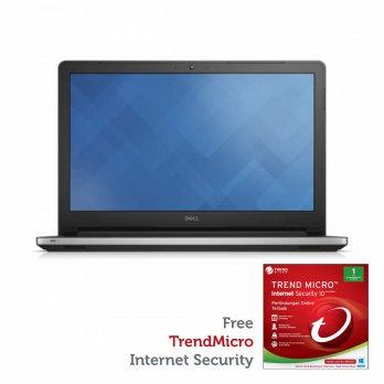 Dell Inspiron 5458 [Ci3-5005U/4GB/500GB/nVidia 2GB/Ubuntu] Silver. Free TrendMicro Internet Security