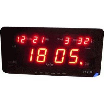 Digital LED Clock CX-2158 ( Bulan+Hari+Minggu+Temperature ) LED Merah
