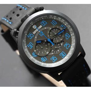 Expedition 6625 Black Blue Leather