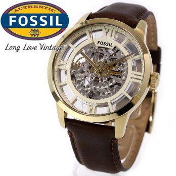 Fossil ME3043 Original Rose Gold Brwon Leather
