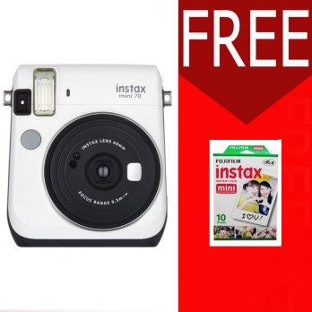 Fujifilm Instax Mini Camera 70s Putih Free Film Instax Polos