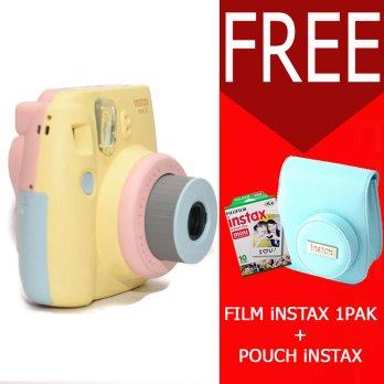 Fujifilm Instax Mini Camera 8s Kuning 3 Warna Free Film Instax Polos