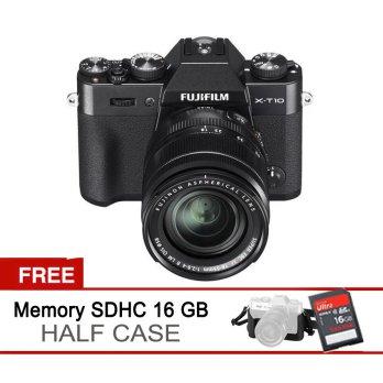 Fujifilm XT10 X-T10 18-55 Black Free Memory 16SDHC Half case