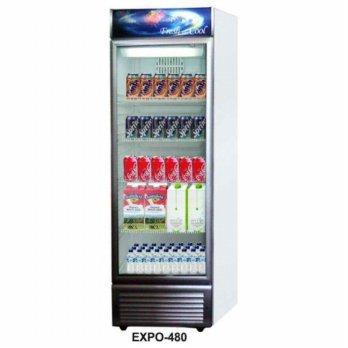 GEA EXPO-480 1 (Satu) Pintu Showcase / Display Cooler / Lemari Kaca Berpendingin NON FROST