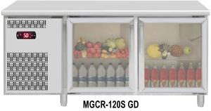 GLAS DOOR STAINLESS STEEL UNDER COUNTER (MGCR-120S GD)