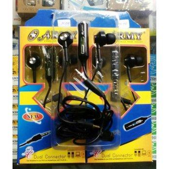 Headset army super bass for samsung,asus,xiaomi,bb dll