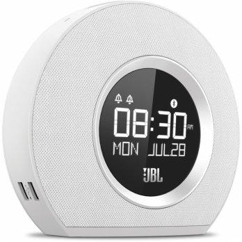 JBL Horizon Bluetooth clock radio with USB charging - White