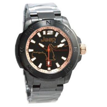 Jeep Jam Tangan Pria Hitam Stainless Steel JPW63001 Rubicon Limited Edition