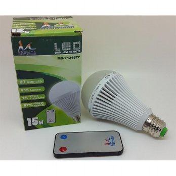 Lampu led 15 w 27 SMD 915 lumen with remote