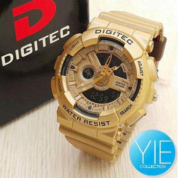 Limited Edition Digitec jam Tangan Pria DG 2081 T Double Time Original Watch