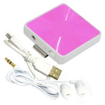 Mediatech-Bluetooth/Audio Receiver Stereo Earphone / Earset Mango- Pink