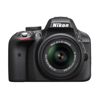 Nikon D3300 Kit 18-55mm VR II Kamera DSLR - Black