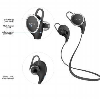 ORIGINAL QCY QY8 Sporty NFC Stereo Universal Wireless Bluetooth Headset BT4.1 Handfree Headphone