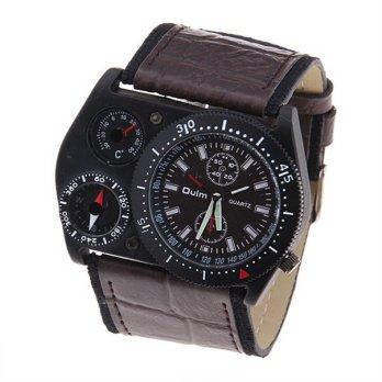 Oulm 4094M Multifunction Watch (Jam Tangan Multifungsi) Coklat