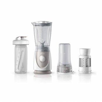 Philips Daily Collection Mini Blender HR2874/00 with "On the Go" Bottle Putih