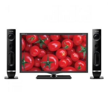 Polytron TV 32" LED PLD32T710 - with Tower Speakers - Hitam