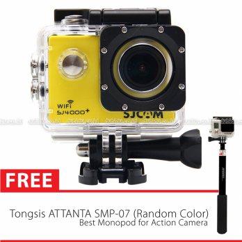 SJCAM SJ4000 PLUS 2K (SJ4000+) WiFi Novatek GoPro Killer Action Camera + Free Tongsis Attanta SMP-07