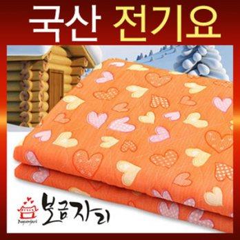 Single A-7 Orange Hearts 105x180 jeongiyo electric blanket camping