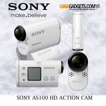 Sony AS100 HD Action Cam HDRAS100V/W HDR-AS100V/W Video Camera with 3-Inch LCD