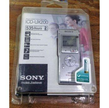 Sony ICD-UX200 Stereo Digital Voice Recorder