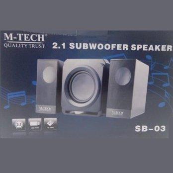 Speaker 2.1 Subwoofer M-TECH SB-03 Support USB and TF Port Direct Play Music