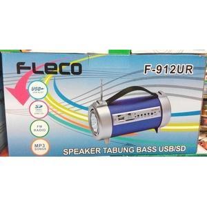 Speaker Portable Tabung + Senter / Fleco F-912UR