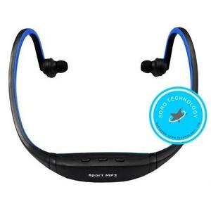 Sports Headset with FM Radio and MicroSD Slot (OEM) - Black/Blue