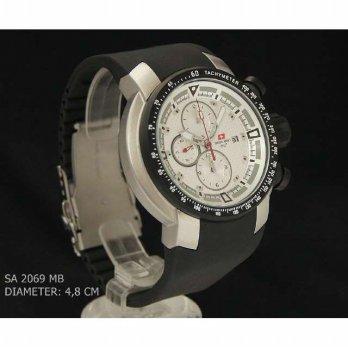 Swiss Army 2069 Silver Combi White-Dial Rubber