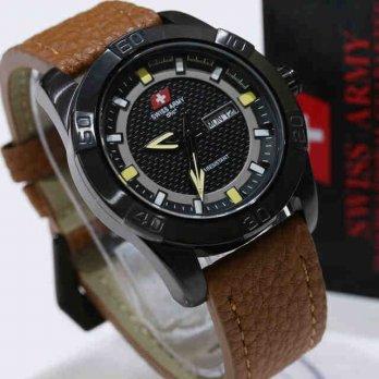 Swiss Army 5102 Black Brown Leather